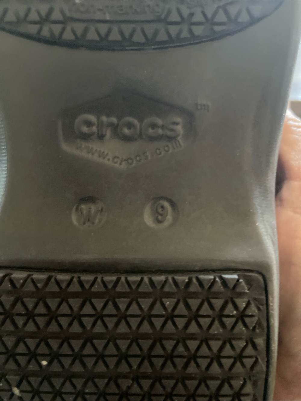 Crocs Neria Pro 11 Black gray cheetah print medical healthcare clogs women’s 9 - Picture 8 of 10